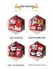 Women's Mid-Calf 3D Cartoon Christmas Socks Gift Box - Red Cotton Benming Year Collection for Autumn & Winter