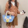 Children's Handbag Cotton Rope Woven Bag Gift Basket Shoulder Cartoon Sunflower Rainbow