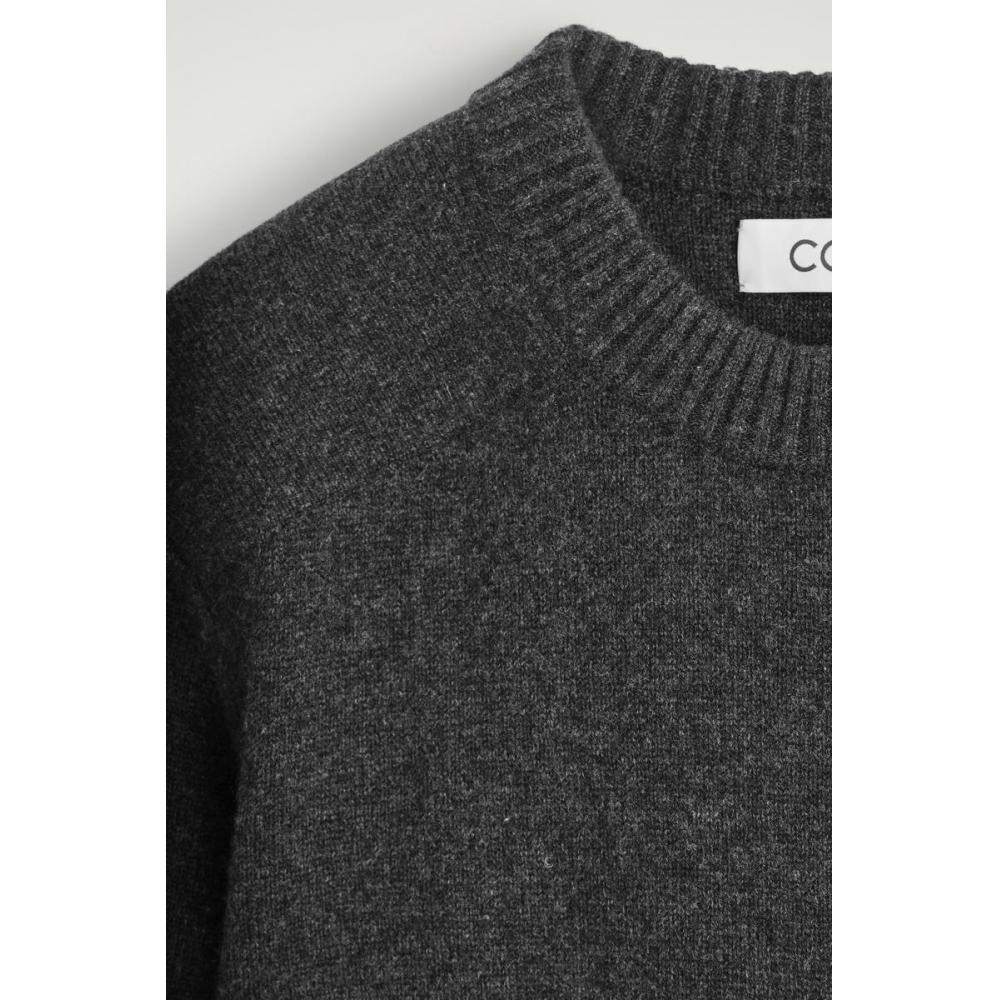 Cos Japan Cashmere Crew Neck Sweater Charcoal Melange
