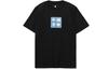 T Shirts Men's Black Crew Neck Moderate Straight Fit AHSR395-1