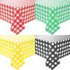 Thickened Waterproof Grid Tablecloth: Rectangular Cloth for Birthdays, Parties, Camping, and Picnics