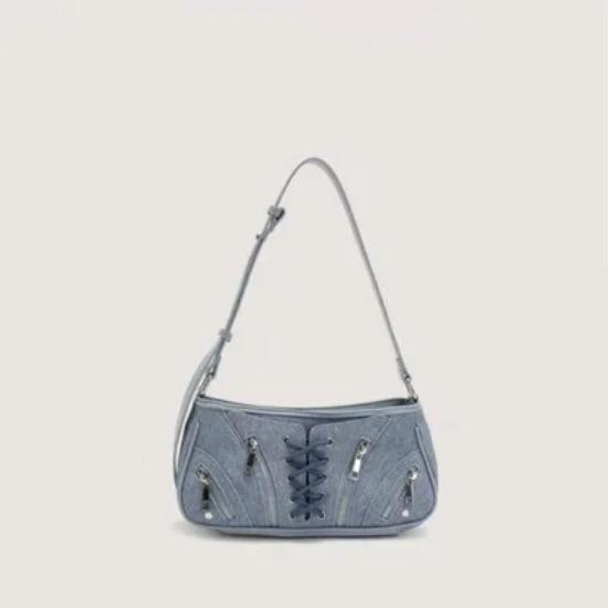 Designer Armpit Bag  New Korean Style Summer Denim Zero Wallet Versatile Fashion Single Shoulder Diagonal Cross Square Bag