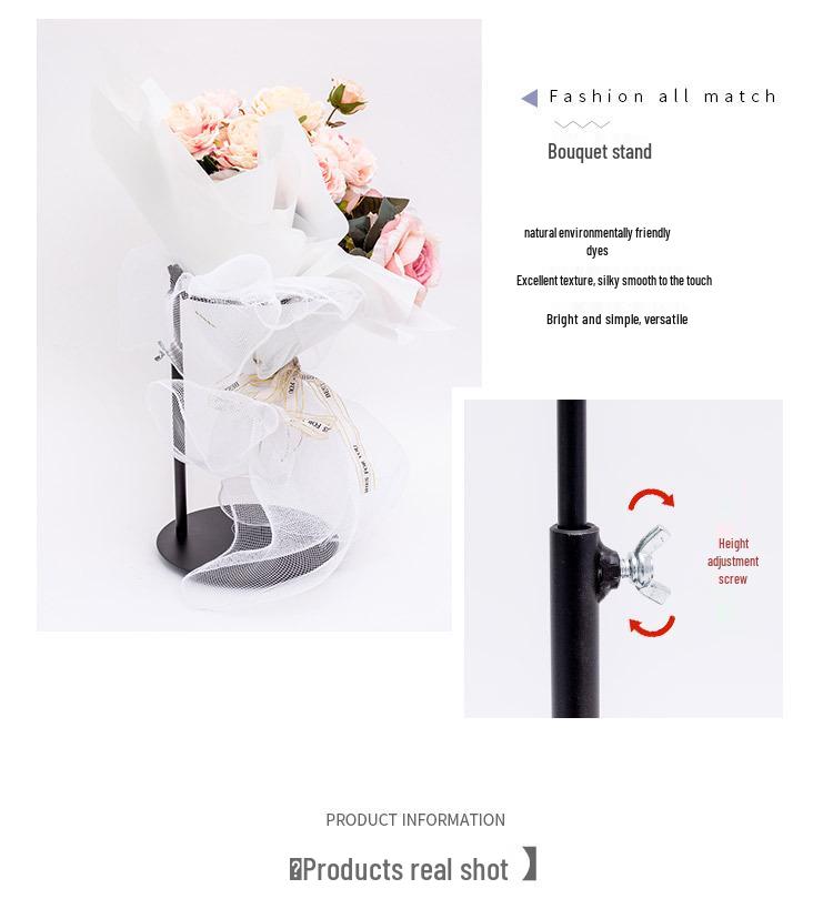 Fresh Flower Stability Stand – Iron Art Frame Bouquet Support