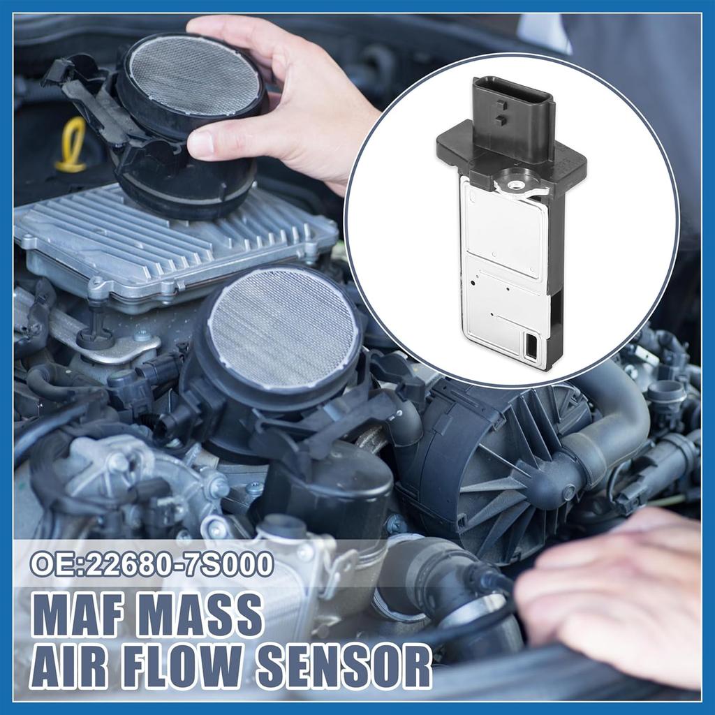 22680-7S000 MAF Mass Air Flow Meter Sensor for Nissan Versa 2007-2012 for Nissan Sentra 2003-2012 for Infiniti G37 2008-2013 Item Replacement