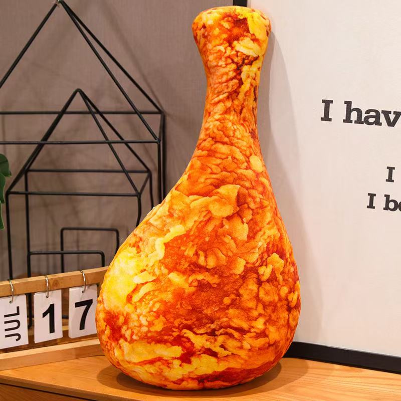 

Имитация подушки в виде хрустящей куриной ножки, аниме плюшевая игрушка - милая мягкая кукла-животное 20/50/70 см для Рождества, Дня благодарения 20CM