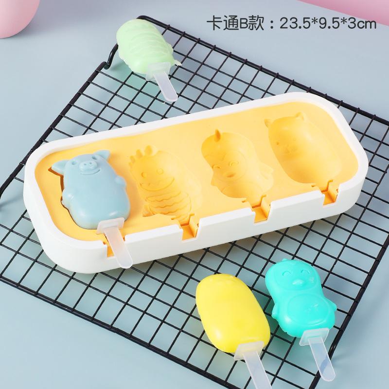 Stampi per ghiaccioli Bambini Neonato Forme Carine Silicone Mini Stampini per ghiaccioli Senza BPA Riutilizzabili Stampo per gelato Fabbricatore di ghiaccioli Set Fatto in casa