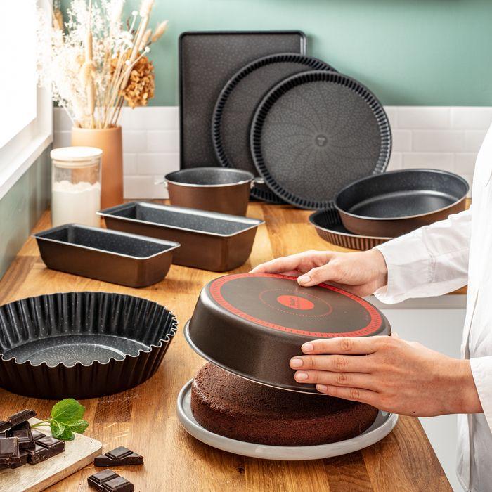 TEFAL PERFECTBAKE Moule à Cake 28 cm, aluminium 100% recyclé J5547302