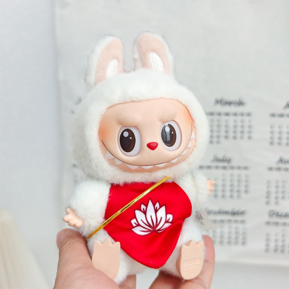 Clothes for 17cm Labubu Fashion Clothes Cape Bibs Cozy Miniature Clothes Doll Mini Fashion Accessories