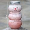 500ml Christmas Candy Jars Christmas Snowman Shaped Snacks Storage Bottle