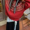 Lace Wrap Skirt Triangular Head Scarf Korean Layering Fashion Head Accessory for Teens and Youth Adult Vacation Wear