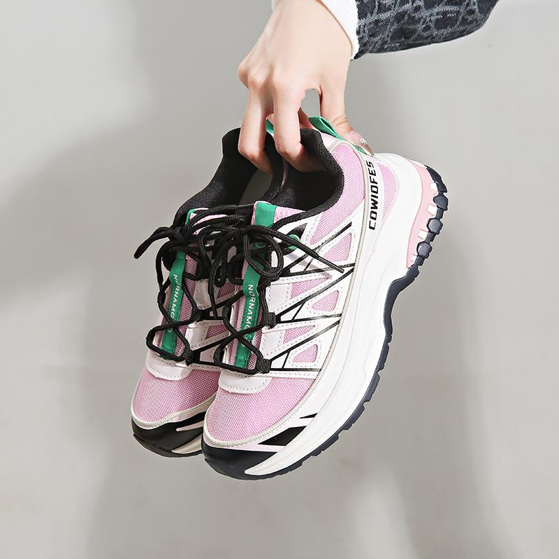 ins Korean version of the new dad shoes women's 2025 autumn student sports running shoes casual thick-soled heightening shoes BR8610