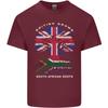 Britisch Angebaut Südafrikanische Wurzeln Afrika Flagge Unisex Leichtes Baumwoll-T-Shirt