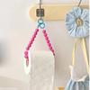 Pink Hanging Beaded Tissue Holder Mobile Phone Chain Multifunctional Storage Paper Hanger Rack Home Decoration Accessories