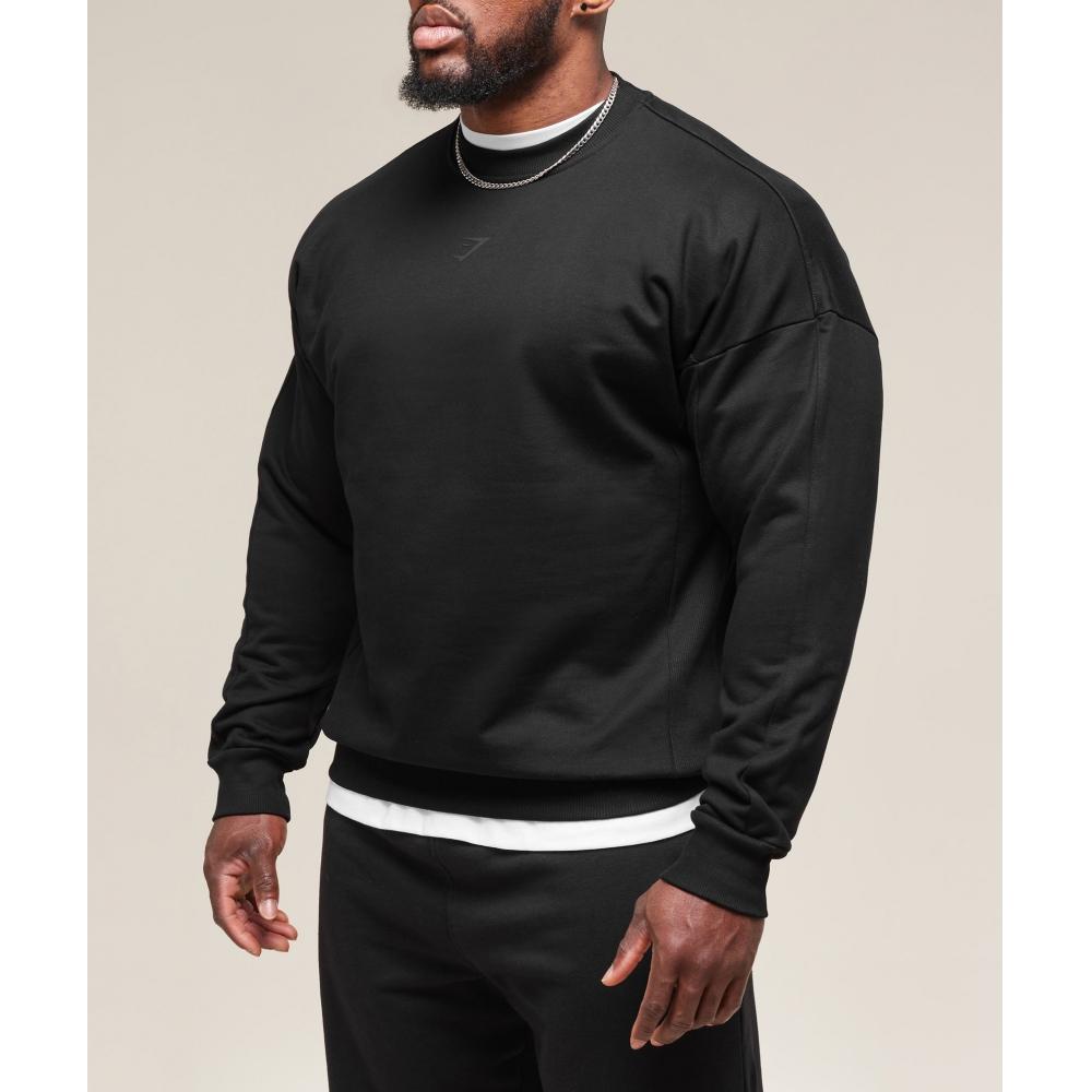 Gymshark Premium Power Crew Black C1a1z Bb2j