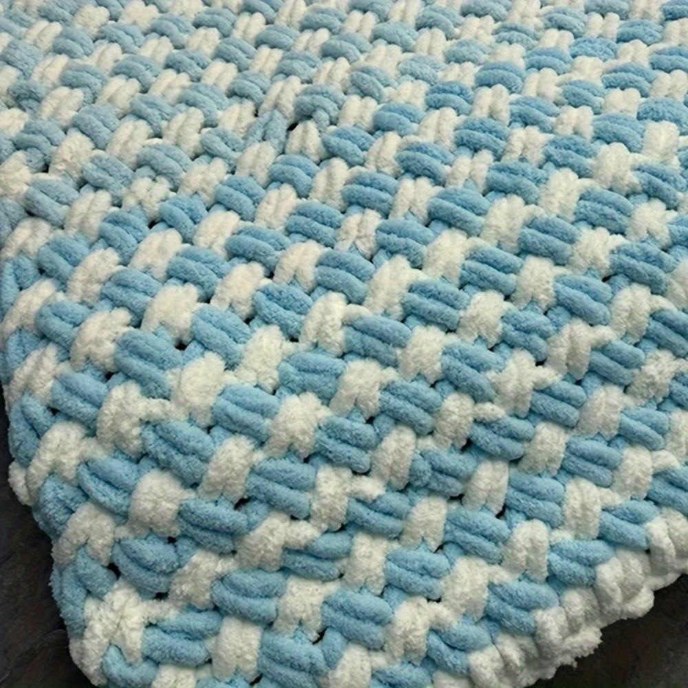 2pcs Chunky Chenille Yarn Wide Soft Arm Knitting Thick Yarn In Solid Colors for Scarves Hats Bags
