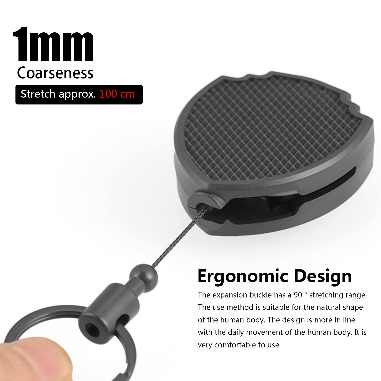 Portachiavi retrattile Multitool Moschettone Portachiavi ID Badge Moschettone Porta mulinello con clip da cintura Portachiavi anti-smarrimento – acquista a prezzi convenienti sul marketplace
