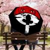 1PC Ninja Mask Automatic Open/Close Umbrella with Windproof, 8-Rib Sturdy Canopy, Durable Ribs, Fashionable Design, Outdoor Accessory, Fun Prin, Holid