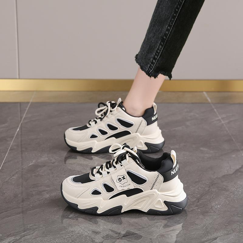 Cotton shoes winter new Putian platform velvet dad shoes small size casual sports shoes