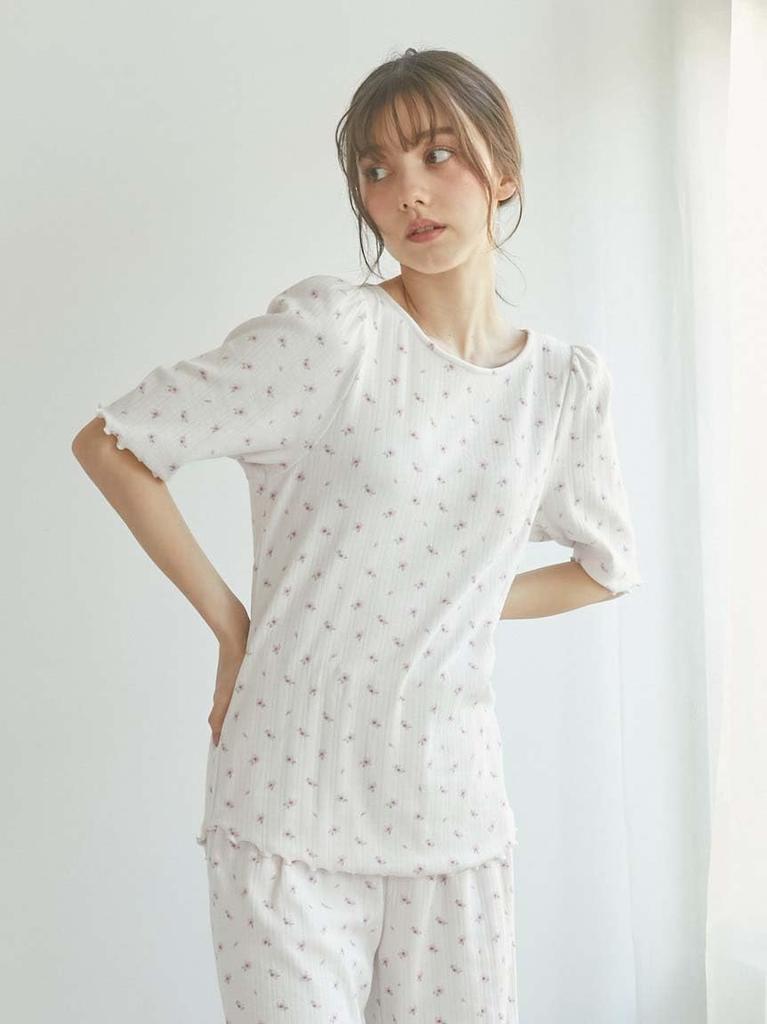 Gelato Pique Spring Sakura Size F Needle-Punched T-Shirt (PWCT251275) Women's Pink,