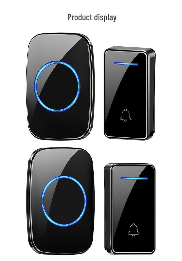 Waterproof Wireless Doorbell with Long-Range, Self-Powered Smart SOS Button for Elderly