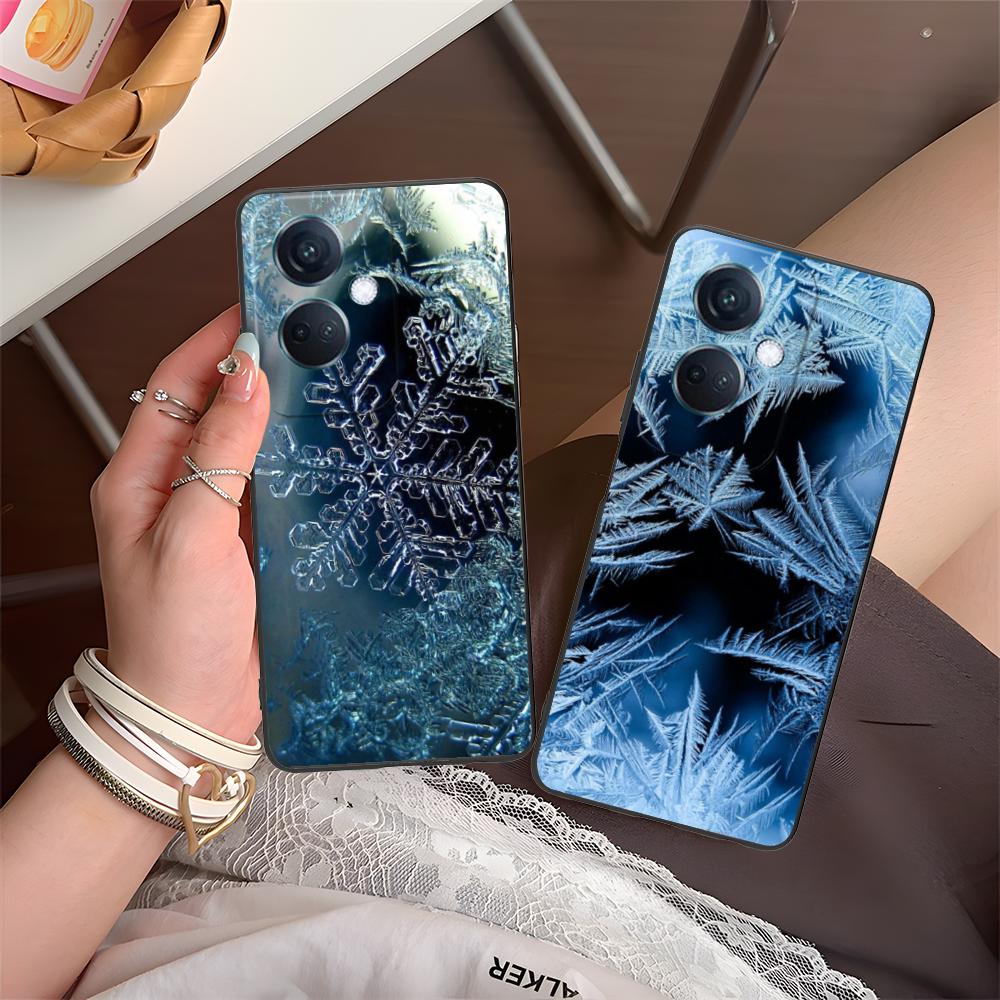 Winter Snowflake Mobile Cell Phone Case for OPPO Find X9 X8 X7 X6 X5 X3 X2 Plus S Pro Ultra Lite Colorful Printing Cover Luxury