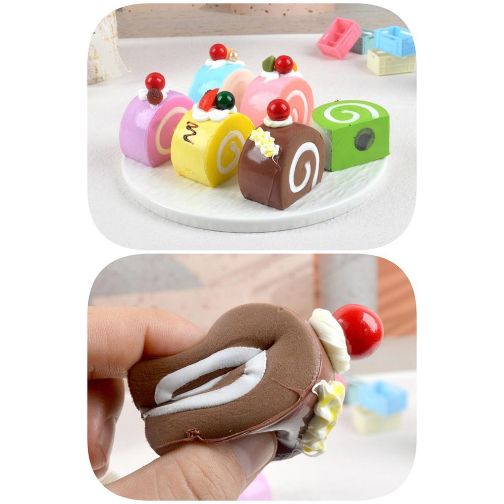 Soft Rollback Cake Fridge Magnets Convenient Storage with Magnetic Design Ideal for Family Gatherings for Whiteboards