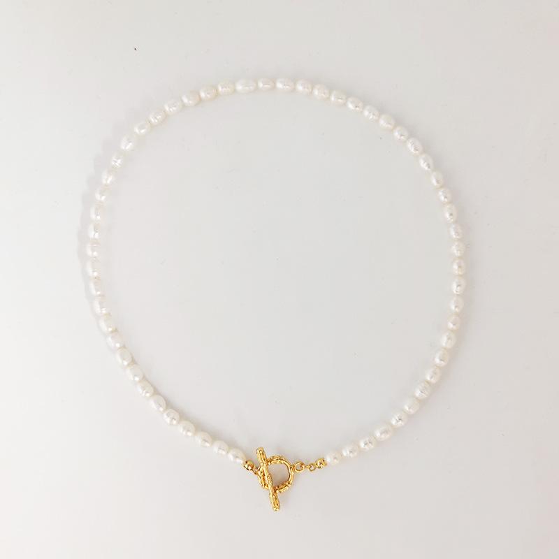 

Ожерелье из натурального барочного жемчуга, женская нишевая дизайнерская цепочка на ключицу, холодный ветер, простая цепочка на шею, чокер