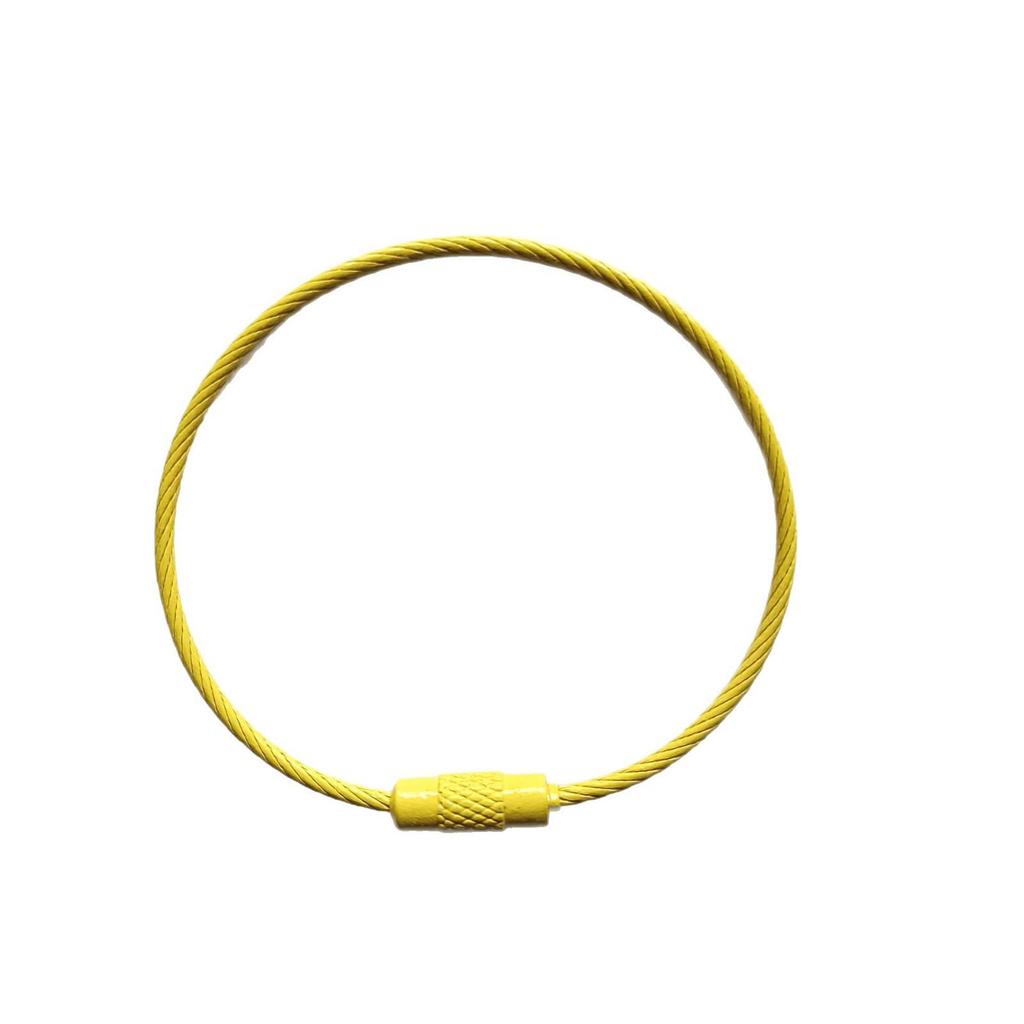 Rotating Metal Wire Rope Keyring Charm for DIY Bags