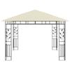 VidaXL Belvédère avec moustiquaire 3x3x2,73 m Crème 180 g/m²