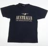 Gooses Men's Black Medium Australia Print T-Shirt