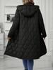 Women's Elegant Hooded Zipper Loose Cotton-Padded Jacket for Autumn/Winter 2025