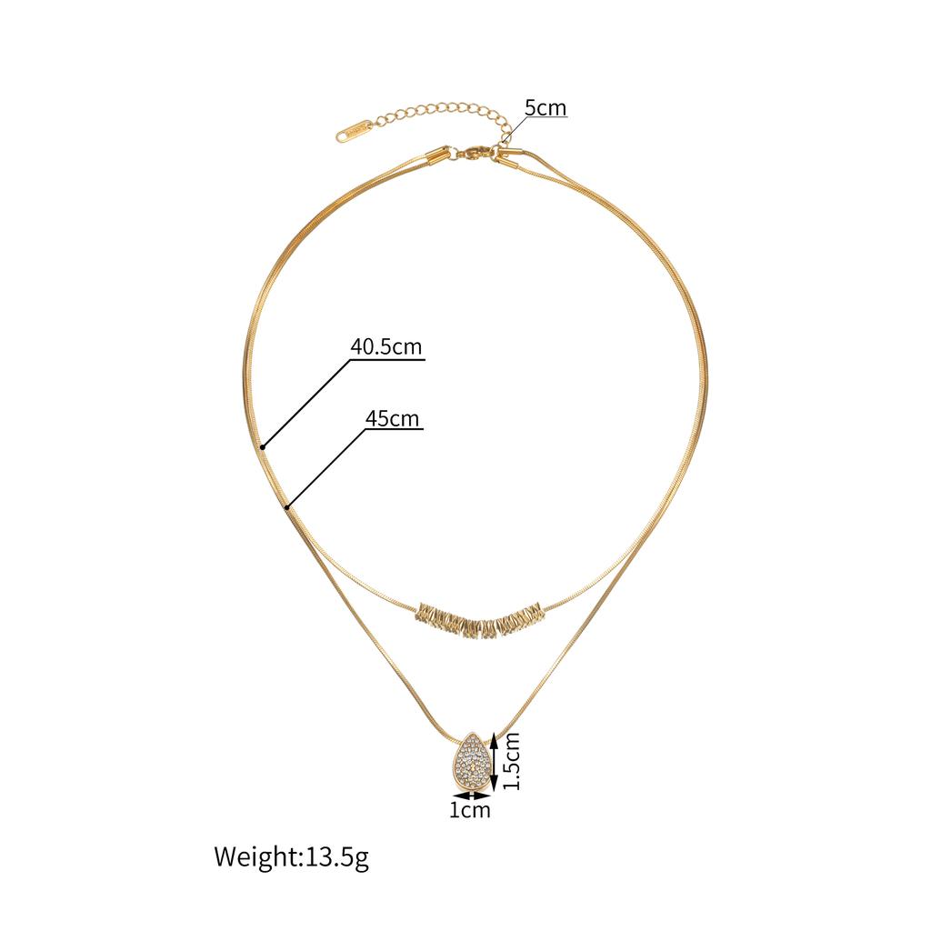 Atoztide Fashion Bohemian Style Ocean Series Pendant Necklace for Women Stainless Steel Multiple Styles Necklace Jewelry Gift