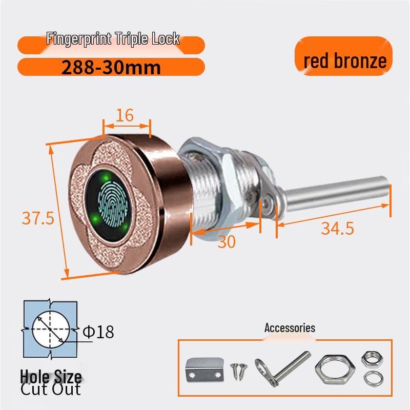 Smart Fingerprint Cabinet & Drawer Lock for Desks & Mailboxes