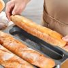 Silicone Baking Mold 3 & 8 Grid Nonstick Loaf Pan Resistant Bakeware For Homemade Bread Sausage Roasting