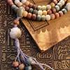 Violet Abacus Beads Bodhi Root 108 Beads Unisex Bracelet/Necklace (8x11mm) - Douyin Live Hot Sale Temple Edition