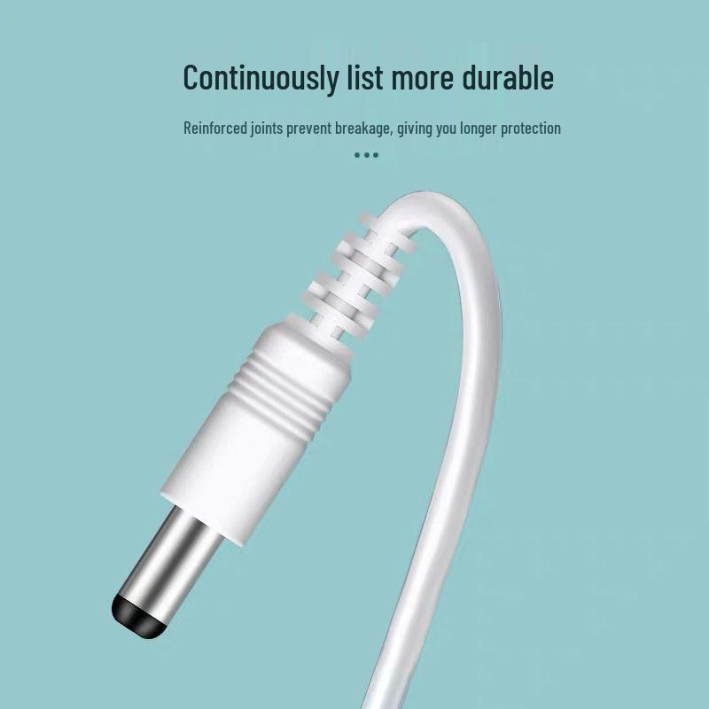 5V DC5.5mm Round Head Charging Cable for Lamp, Fan, Speaker