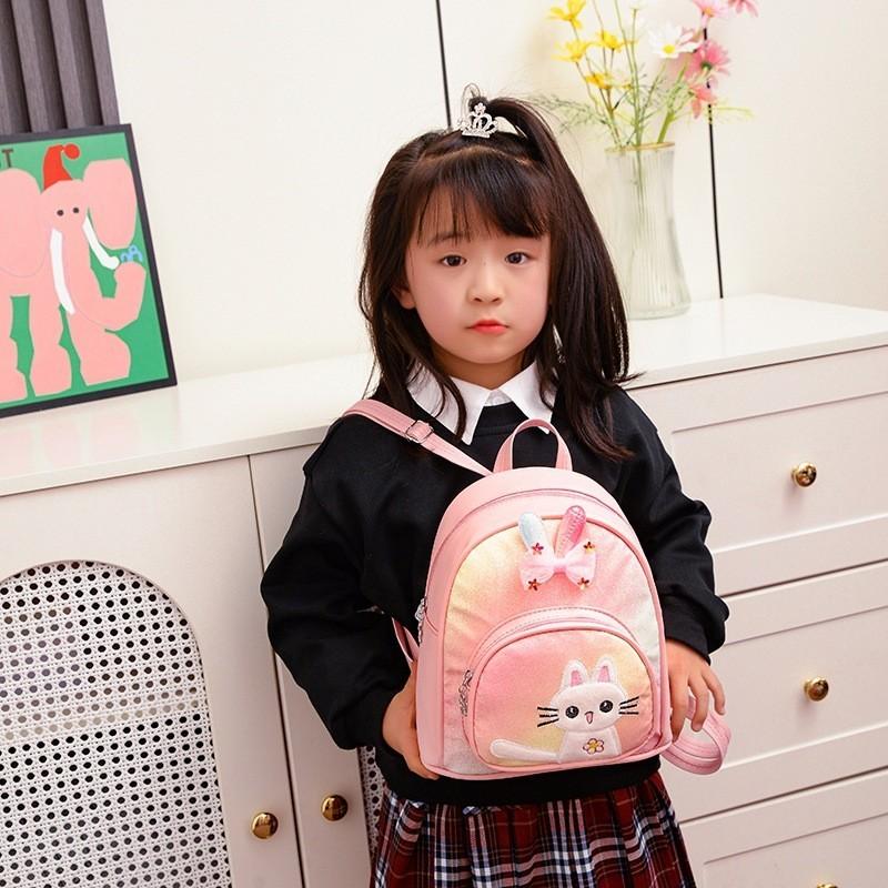 Cute Cartoon Cat Backpack For Girls Adorable Lightweight Toddler School Bag