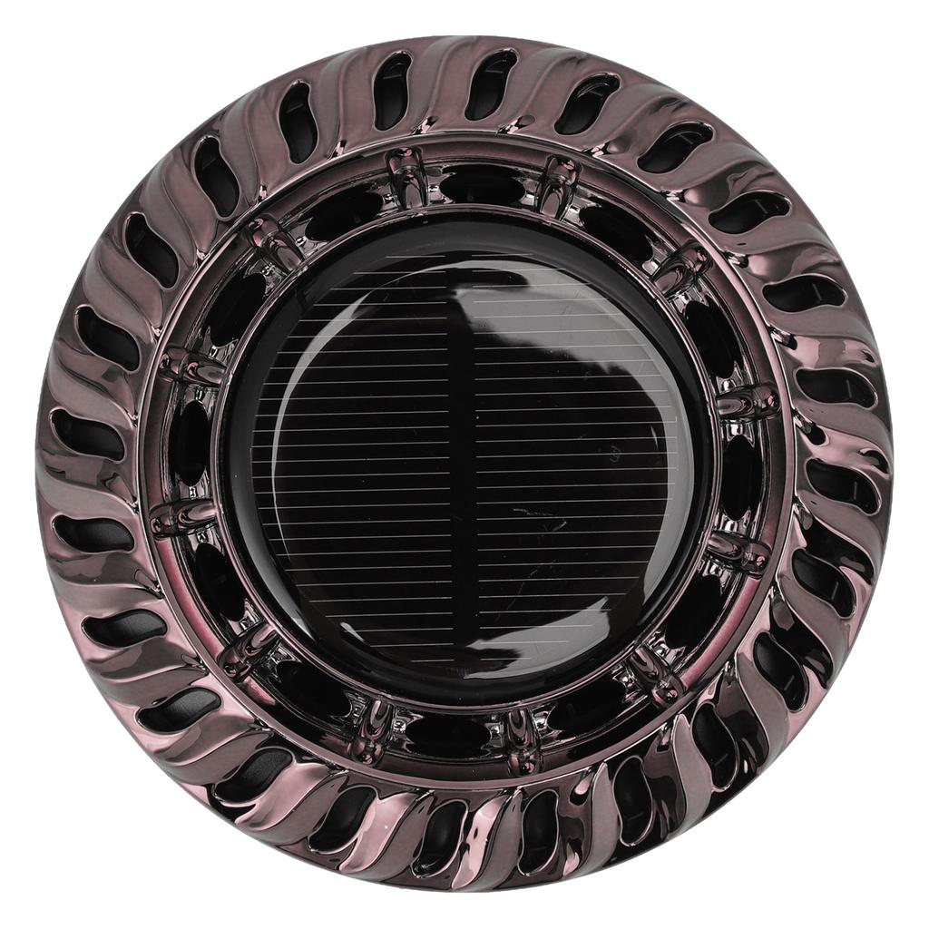 Solar Car Perfume Diffuser Automatic Rotating Decorative Car Aromatherapy Machine for Office Home Silver Black