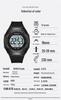 Sanda Multi-Function Waterproof Sport Watch with Alarm & Seven-Color Luminous Display