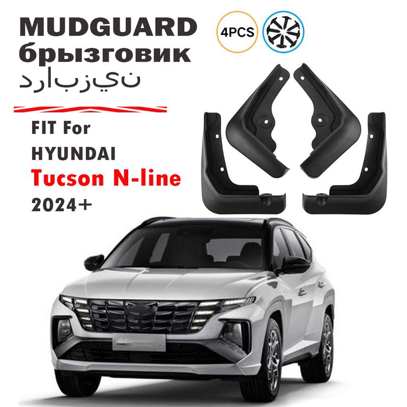 FOR Hyundai Tucson N-line Nx4 N Line Mud Flaps Guard Splash Mudguard Fender Mudflaps Car Accessories 4pcs 2024 2025 2026+