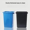 Large Capacity Square Trash Can with Lid