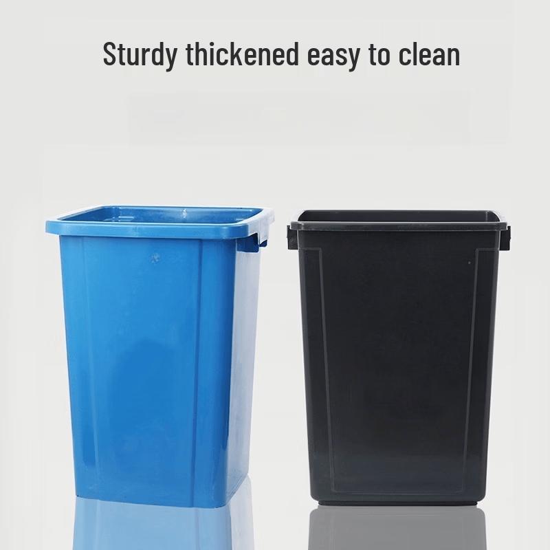 Large Capacity Square Trash Can with Lid