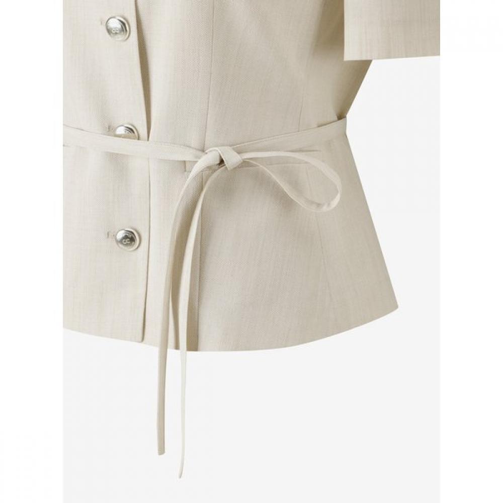 CC ColleCt. C exClusive sCoop neCk Belted jaCket C262msf334
