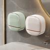 1pc Exquisite Luxury Drain Soap Box Wall Mounted Non Perforated Soap Holder Drain with Lid Laundry Soap Storage Box