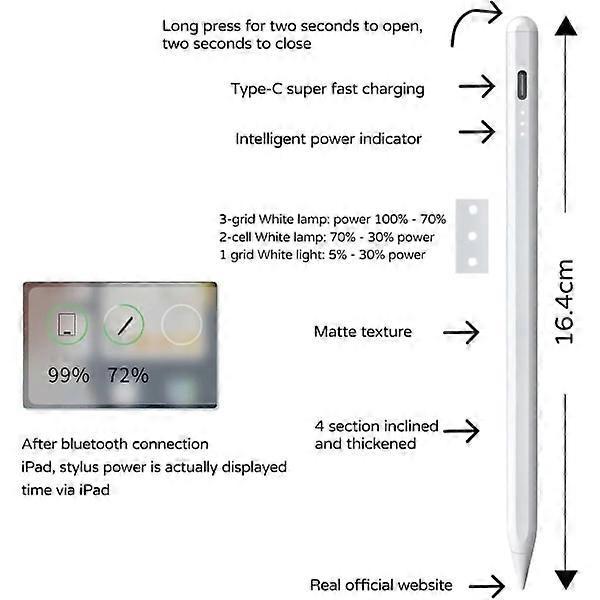 Rechargeable stylus pen for Apple iPad pen, 1 piece