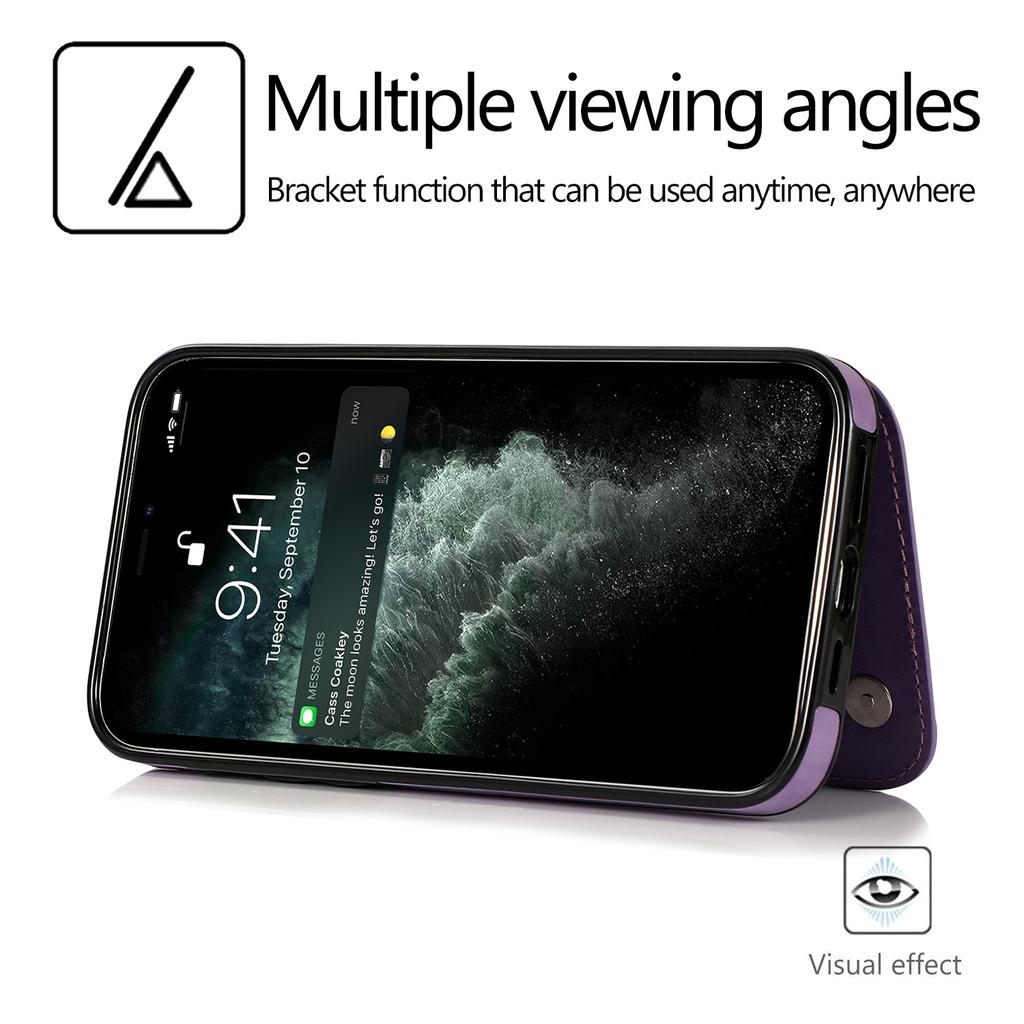 Butterfly Floral PU Leather Wallet Case for iPhone, Card Holder Slot Protective Cover with Kickstand