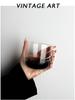 Nordic Style Retro Grey Crystal Glass Water Cup, Hand Blow Made, Original Wine Whisky, Household Simplicity Tableware