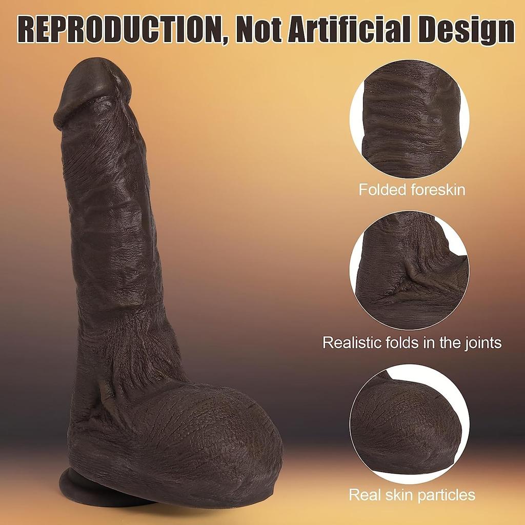 Realistic Giant Silicone Dildo Huge Dick Powerful Strong Suction Cup for Free Hand Play SM Toy Anal Plug Butt and Vagina Penetration Sex Toy for Women