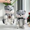 New Husky Dog Doll Bag Large Capacity Winter Plush Backpack Video Game City Redemption Dolls