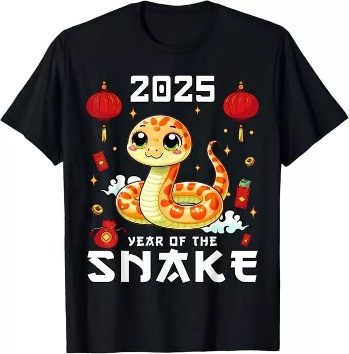Chinese New Year Snake the Year of the Snake 2025 T-Shirt Unisex T-Shirt XL